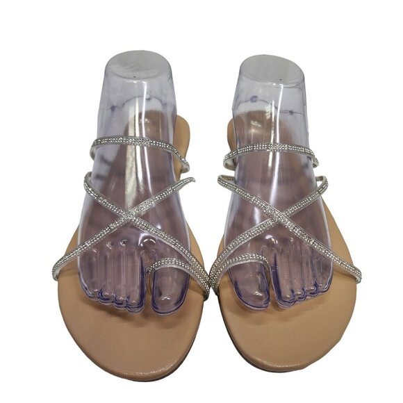 Unbranded Slip‎ on Rhinestone Sandals Women's Size 42 - Picture 3 of 10